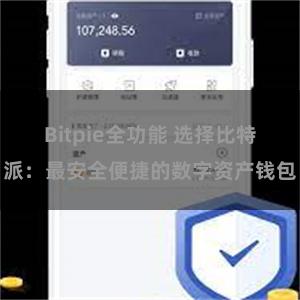 Bitpie全功能 选择比特派：最安全便捷的数字资产钱包