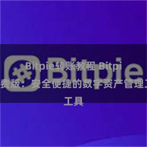 Bitpie转账教程 Bitpie免费版：安全便捷的数字资产管理工具