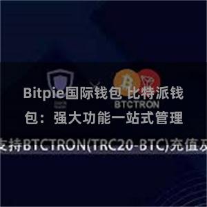 Bitpie国际钱包 比特派钱包：强大功能一站式管理