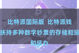 比特派国际版  比特派钱包扶持多种数字钞票的存储和惩办