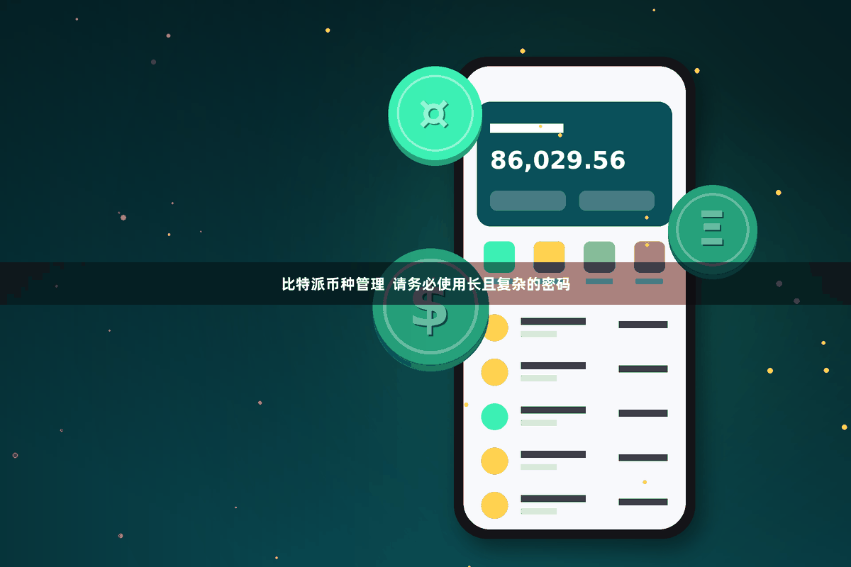 比特派币种管理  请务必使用长且复杂的密码